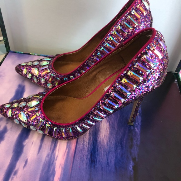 Steve Madden Jeweled Heels size 8 - Picture 4 of 7